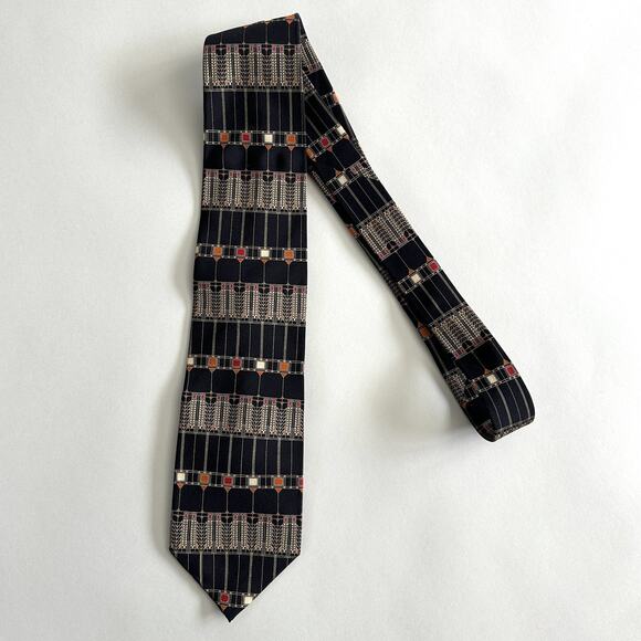 Frank Lloyd Wright Collection Tie Mens Silk Tree of Life Martin House Art Nouvea - Picture 1 of 12